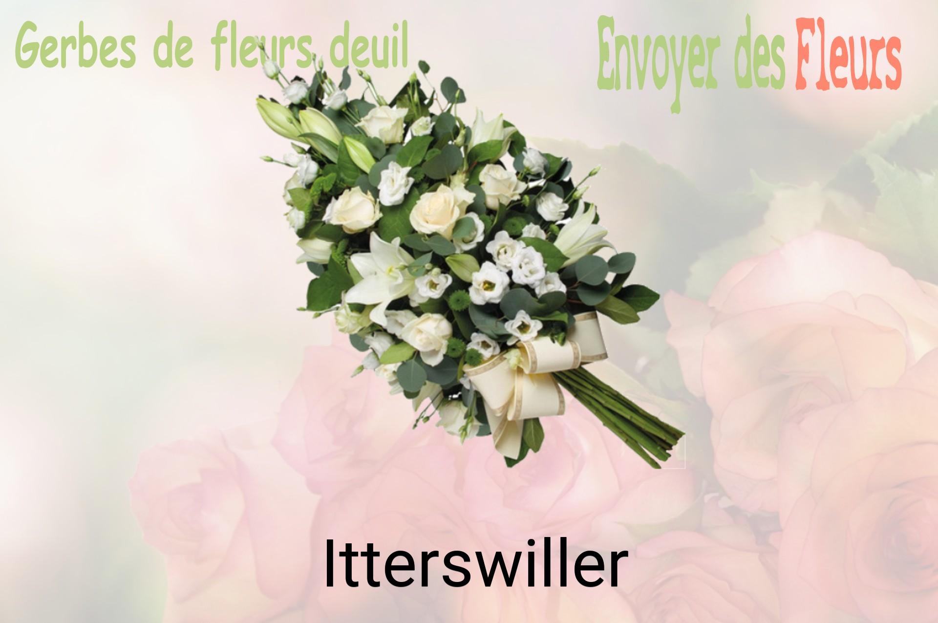 Gerbe de fleurs de deuil livrée à Itterswiller